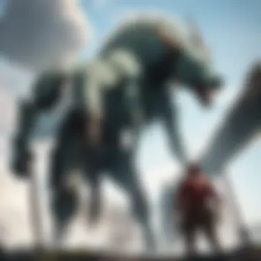 The Monstrous Scale of Titans Artistic depiction of Titans and their scale