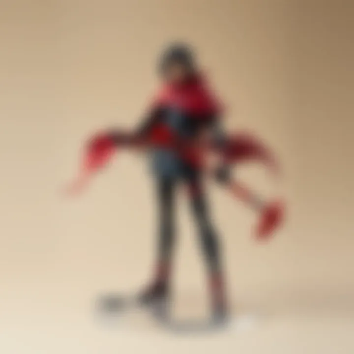 Artist rendering of an Akatsuki action figure illustrating the creative process behind their design