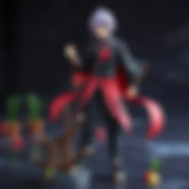 Akatsuki Figures in Anime Merchandise Culture Fan gathering showcasing Akatsuki action figures as part of a larger anime merchandise display