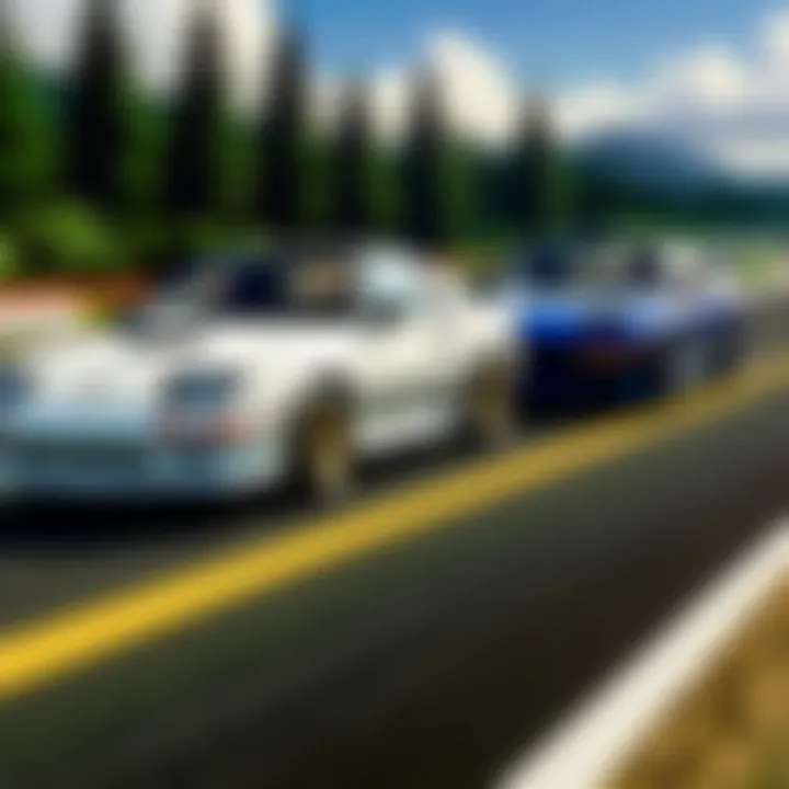 A dramatic racing face-off between rivals