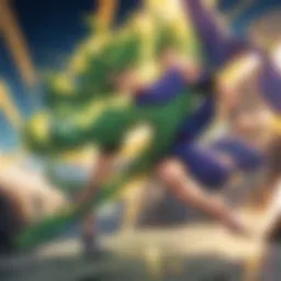 Broly in his Legendary Super Saiyan form, showcasing immense power.
