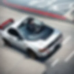A dramatic street racing scene highlighting the intensity of competition.