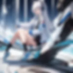 Stylish anime-themed wireless headphones showcasing unique design elements