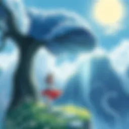 A mystical landscape depicting the fantasy realm of 'Beginning After the End'