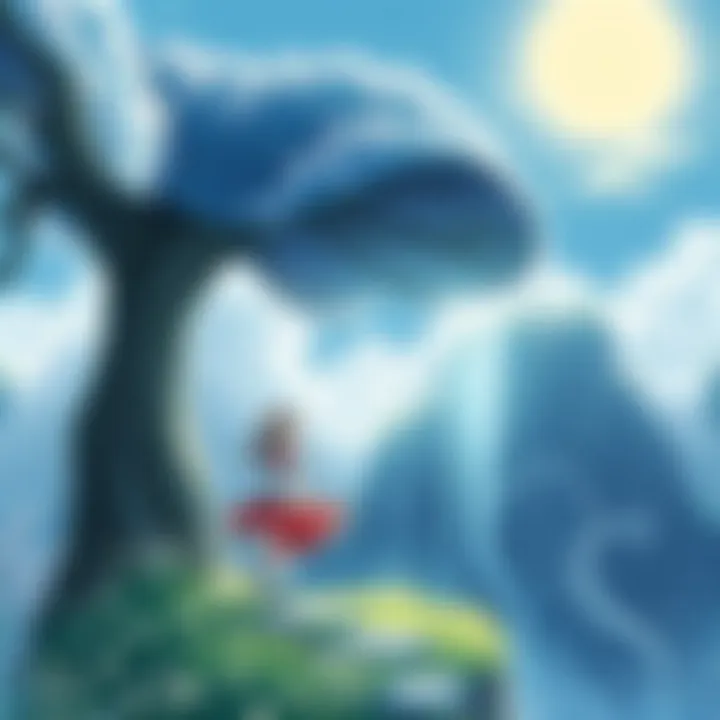 A mystical landscape depicting the fantasy realm of 'Beginning After the End'