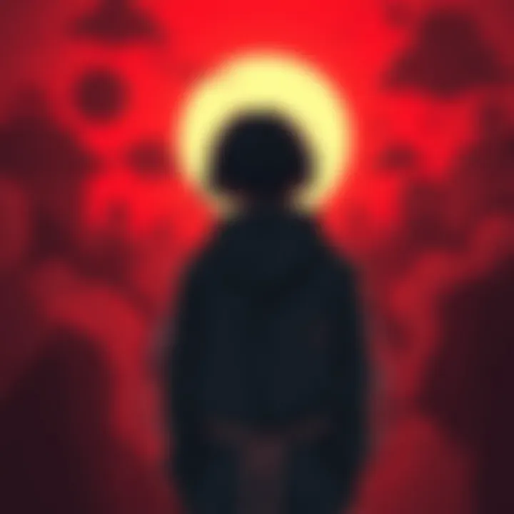 A visual representation of key thematic elements in the series