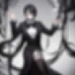 A striking visual capturing the essence of the circus environment in 'Black Butler: The Circus'