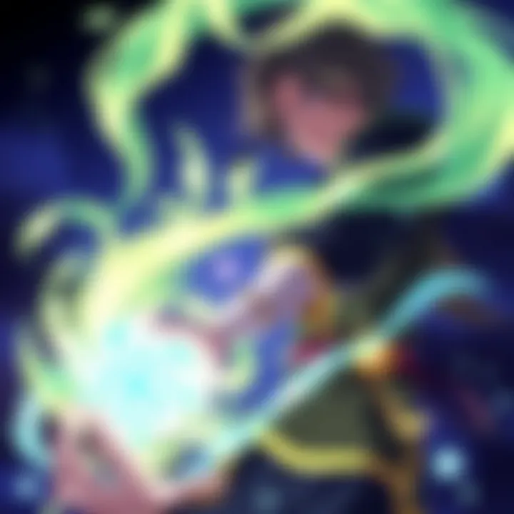 A compelling visual representation of the magic battles in season 3.