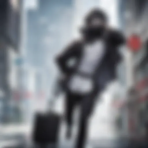 A captivating urban landscape inspired by Blood Blockade Battlefront