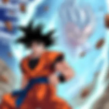 Goku and Vegeta united in a fierce battle