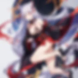 Artistic representation of the cat Akatsuki robe showcasing its unique design and colors.