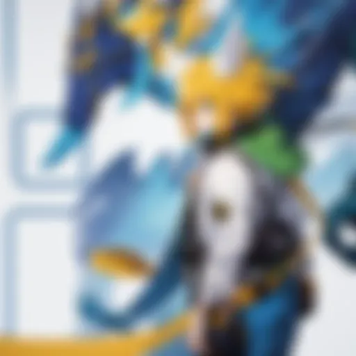 A vibrant illustration of various Digimon species showcasing their unique designs and characteristics.