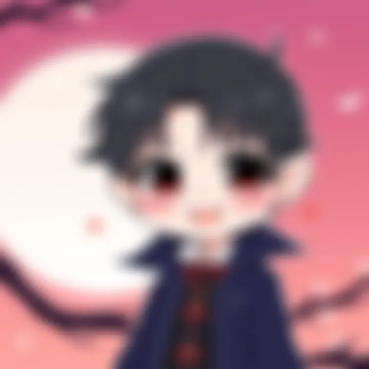 Expressions of Cute Chibi Vampires Cute chibi vampires showcasing various expressions