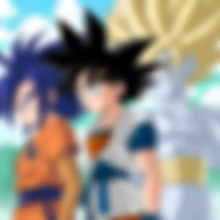Main Characters of Dragon Ball Super Symbolic representation of Dragon Ball Super's main characters