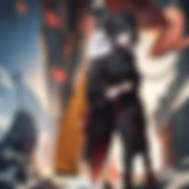Thematic Elements in Shippuden Artistic depiction of thematic elements within the narrative