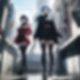 A captivating scene from a popular anime series on Funimation, showcasing its stunning animation and character design.