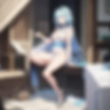 Exploring Ethical Themes A conceptual illustration highlighting the ethical themes in 'Is It Wrong to Pick Up Girls in a Dungeon?'