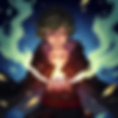 A captivating scene depicting Asta in a moment of determination, symbolizing ambition and perseverance.