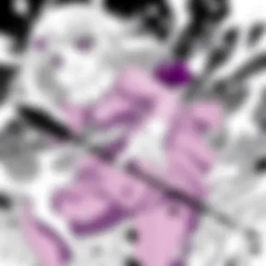 The Thrill of Action in Manga Narratives A dynamic action scene capturing the essence of a thrilling manga battle.