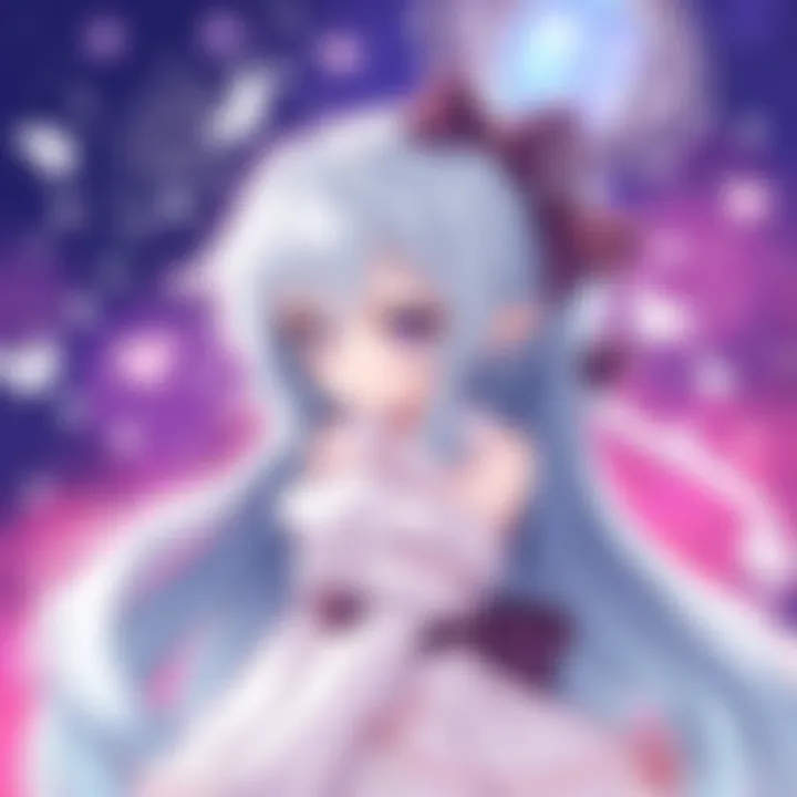 A close-up of digital tools used for creating anime art