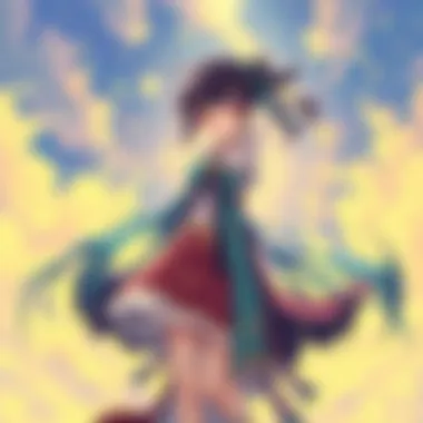 A vibrant anime-style artwork showcasing a fantasy scene