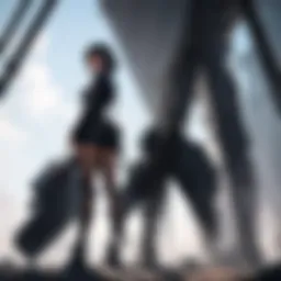 A captivating scene showcasing the main protagonist from the Black Cover Series in a dynamic pose.