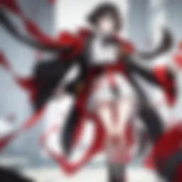 A dynamic illustration showcasing the main characters of Bungou Stray Dogs in action, representing their unique abilities.