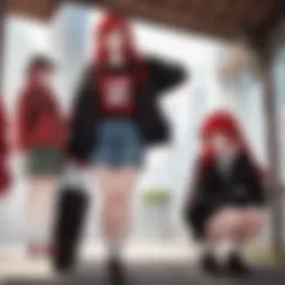 A vibrant collage of red-haired individuals showcasing diversity and connection.