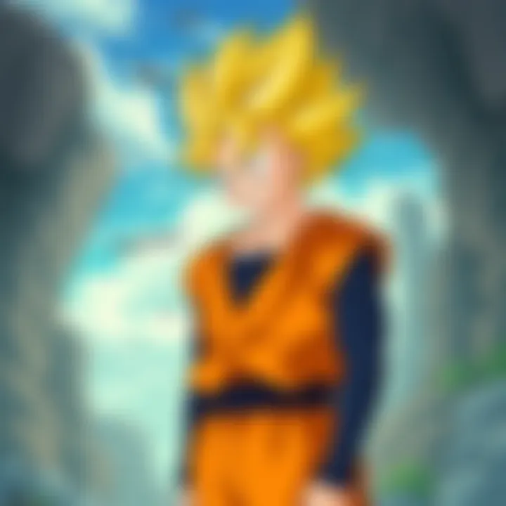 A serene landscape of the Dragon Ball world, highlighting its diverse environments