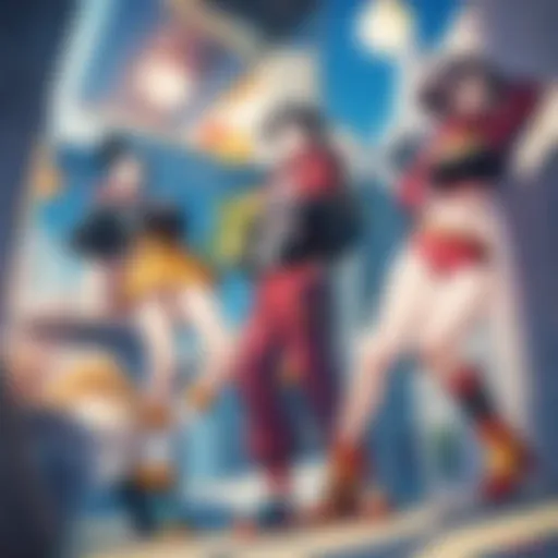 A visual representation of Dragon Ball GT characters in a dynamic pose