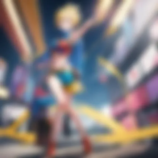 Vibrant scene showcasing the epic battles in Dragon Ball Super