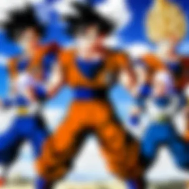 Cultural impact of Dragon Ball Z Kai depicted through fan art and merchandise