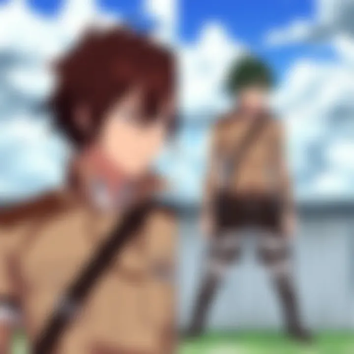 Character Transformation in Attack on Titan A pivotal scene showcasing a character's emotional transformation in Attack on Titan.