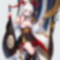 Detailed portrayal of female Inosuke cosplay showcasing intricate costume elements.