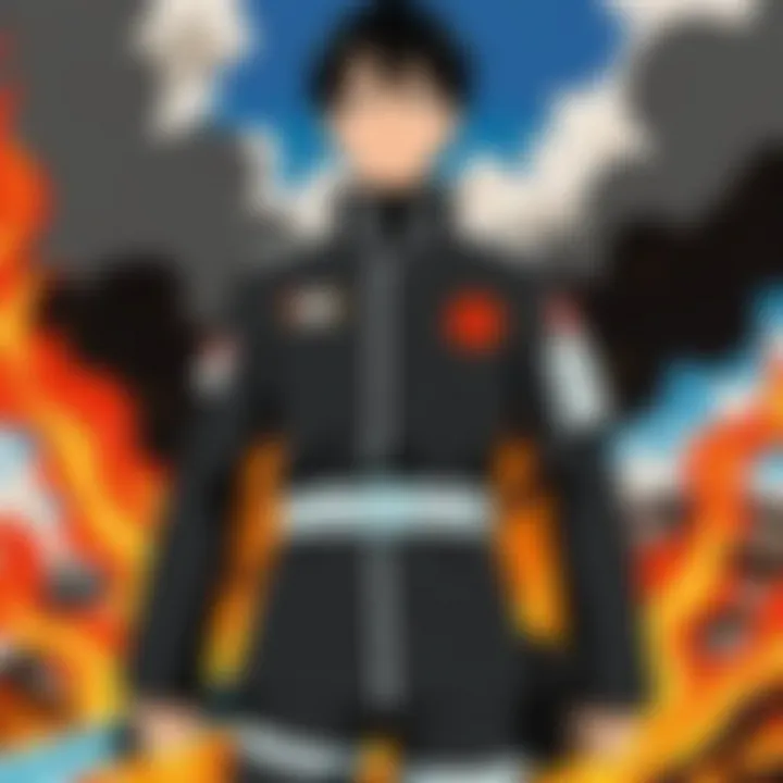 Visual representation of thematic elements within Fire Force