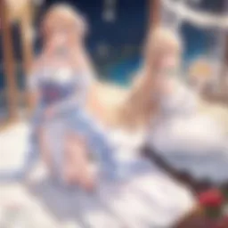 A romantic scene from a popular manga