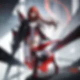 An intense moment depicting the protagonist in a dystopian setting