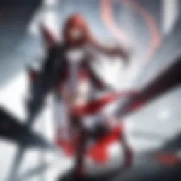 An intense moment depicting the protagonist in a dystopian setting