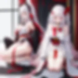 Kaguya and Miyuki engaged in a battle of wits