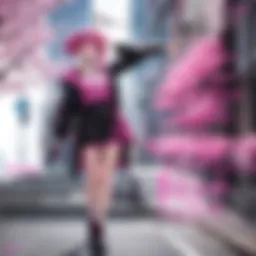The visual representation of Magenta Voice showcasing vibrant color dynamics