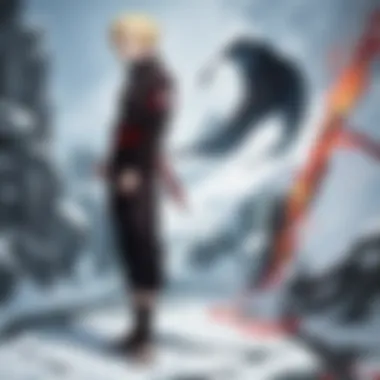 Naruto's Undying Resolve A pivotal moment showcasing Naruto's determination