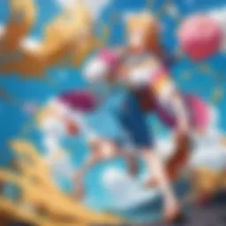 A scene depicting the vibrant world of One Piece Film Z