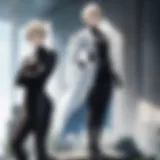 A close-up of anime subtitles on a screen showcasing character dialogue
