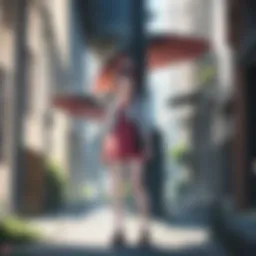 A dramatic scene showcasing the protagonist's first encounter with a Pokémon.