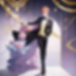 Elegant setting of the Ouran High School Host Club