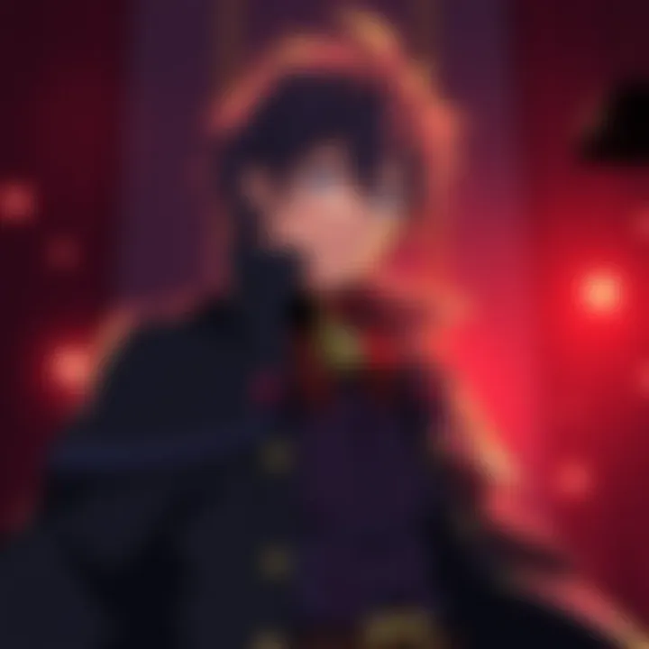 Voice actors recording a scene from Overlord