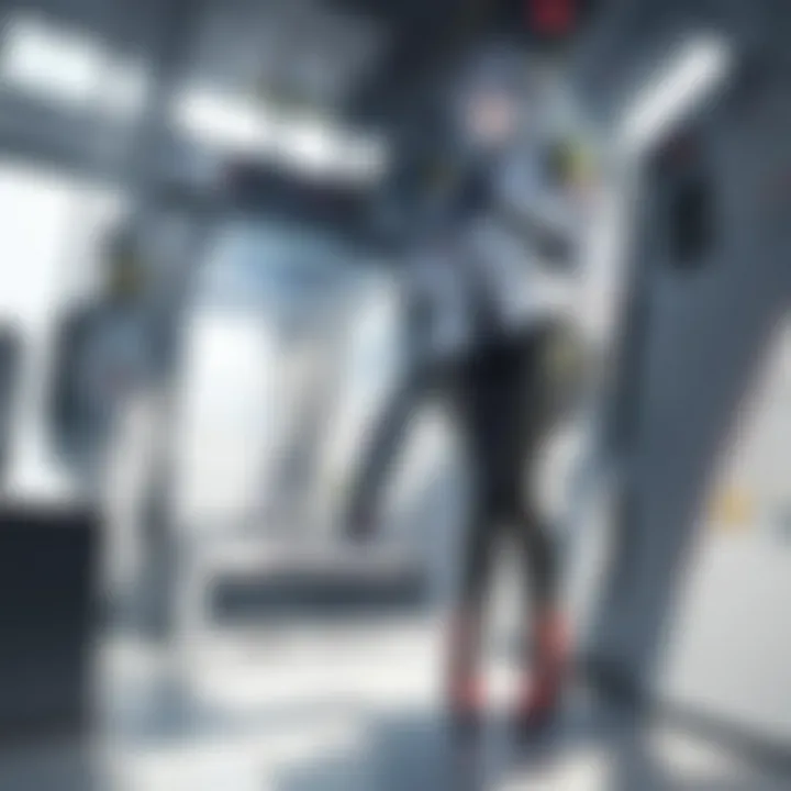Close-up of advanced technology panel inside a robot train