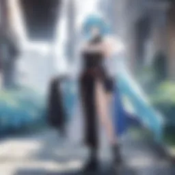 Epic battle scene from a popular RPG anime