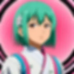 A vibrant scene from Saiki K showcasing character expressions