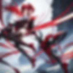 The dynamic gameplay of Scarlet Nexus showcasing a fierce battle scene.